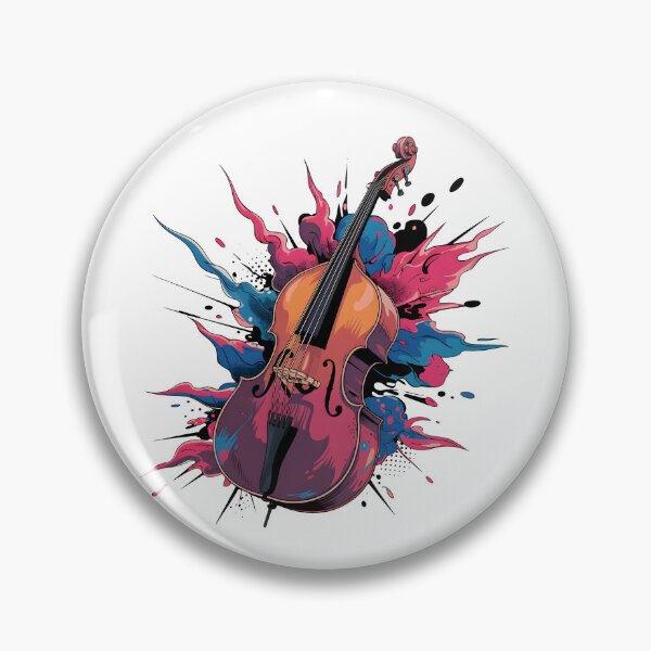 Item preview, Colorful Violin Splash Art – Abstract Music Design for Musicians and Art Lovers designed and sold by DrawHandArt.