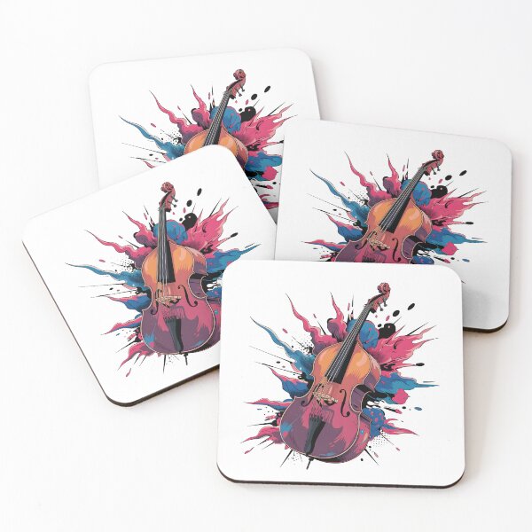 Item preview, Colorful Violin Splash Art – Abstract Music Design for Musicians and Art Lovers designed and sold by DrawHandArt.