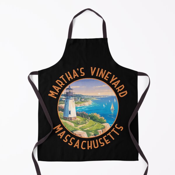 Item preview, Martha’s Vineyard Massachusetts Retro Distressed Circle designed and sold by KrisSidDesigns.
