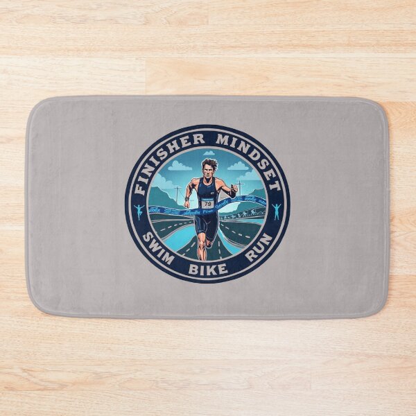 Item preview, Finisher Mindset – Bold Triathlon Motivation Design designed and sold by Triathlongram.