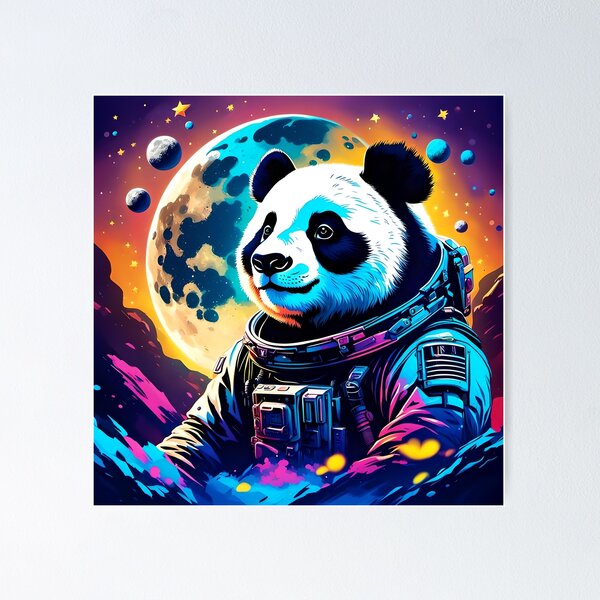 Item preview, Panda Astronaut Exploring Colorful Space designed and sold by MOKAdesign.