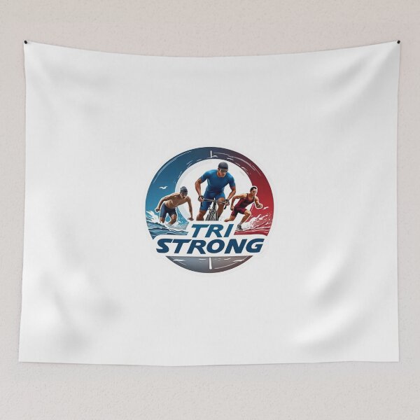 Item preview, TRI STRONG – Bold Triathlon Motivation Design designed and sold by Triathlongram.