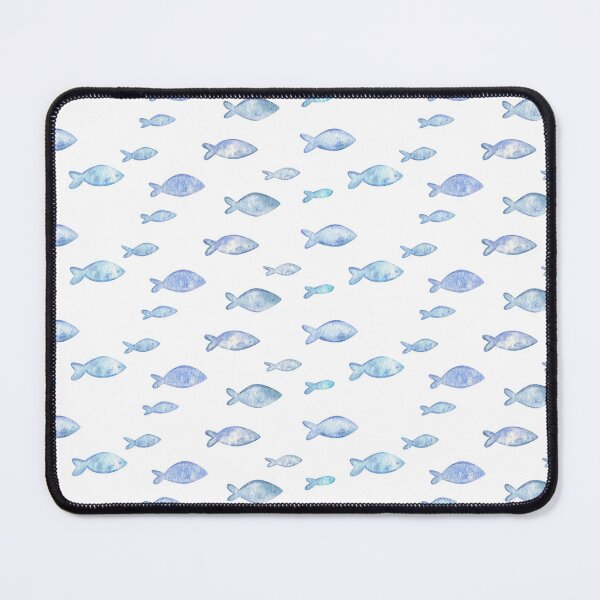 Item preview, Aesthetic pattern blue fish designed and sold by ElizabethCoelho.