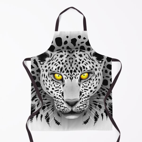 Item preview, White Leopard with Yellow Eyes designed and sold by BluedarkArt.