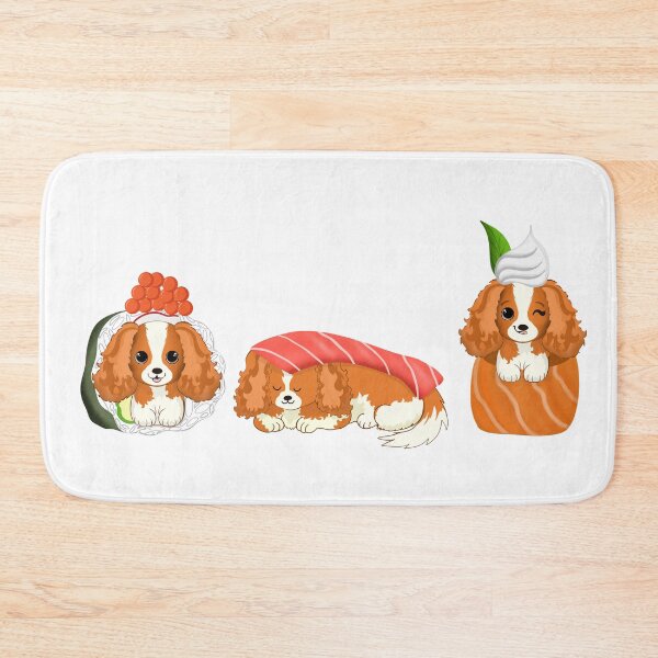 Item preview, Kawaii Cavalier King Charles Sushi Cuteness designed and sold by daphsam.