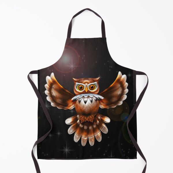 Item preview, Surreal Owl Metallic Flying on the Night 3d designed and sold by BluedarkArt.