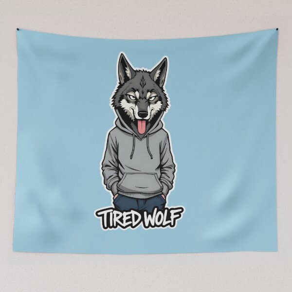 Item preview, TIRED WOLF designed and sold by lstaford.