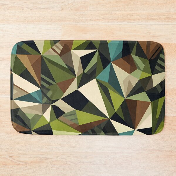 Item preview, Stand Out Jungle Camo - Bold 70s Mural Foliage in Teal & Earthy Green designed and sold by JohnnyVillas.