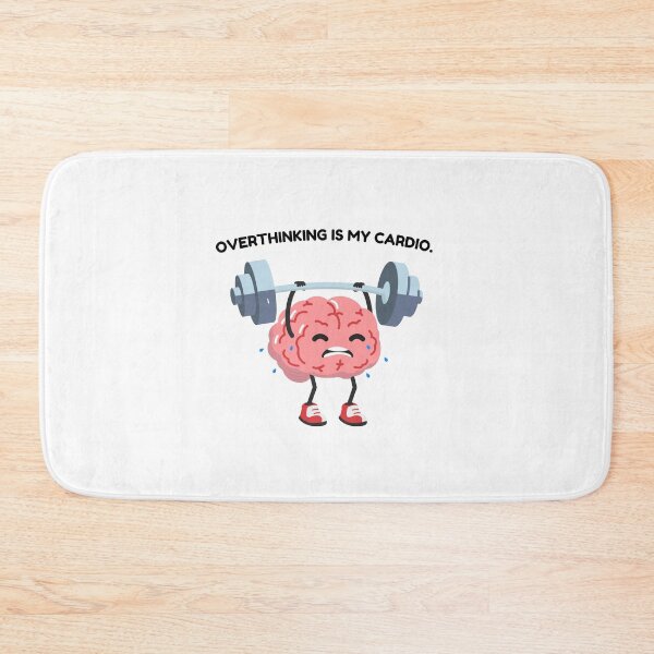 Item preview, Overthinking is my Cardio - Funny Brain designed and sold by mimiscreativity.