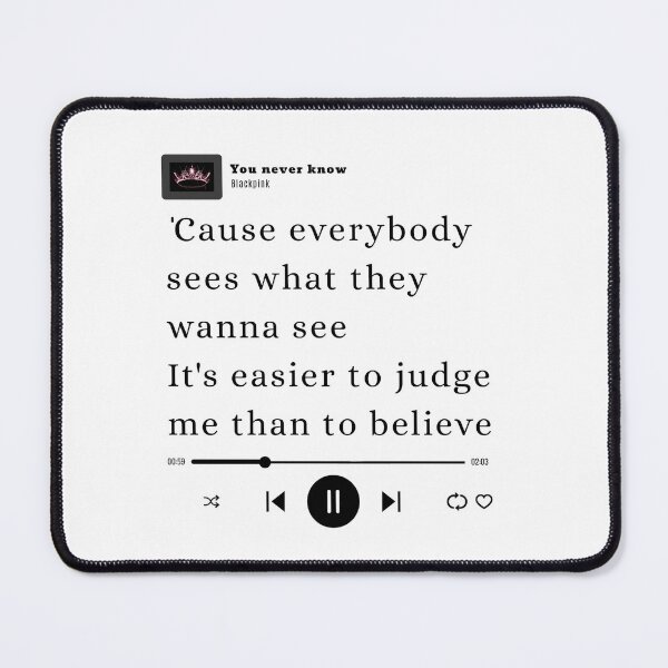Item preview, You never know kpop lyrics designed and sold by Ksuss.
