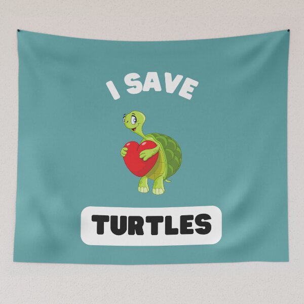 Item preview, I Save Turtles designed and sold by MugsAndDuds.