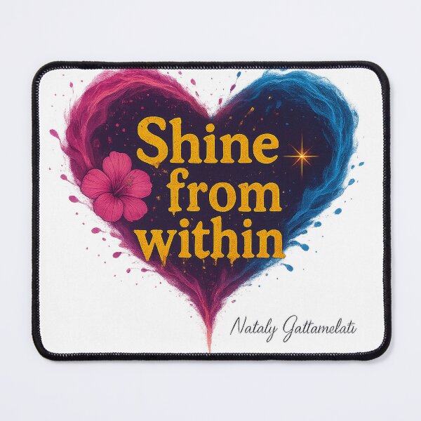 Item preview, Shine From Within – Inspirational Heart Quote Design by Nataly Gattamelati designed and sold by natalygattamelati.