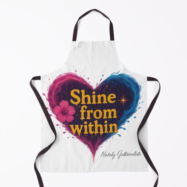 Item preview, Shine From Within – Inspirational Heart Quote Design by Nataly Gattamelati designed and sold by natalygattamelati.