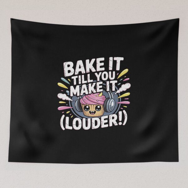 Item preview, Bake It Till You Make It (Louder!) – Rock’n’Roll Baker designed and sold by MagicWander.