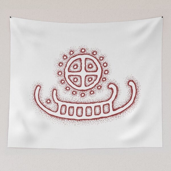 Item preview, Scandinavian Petroglyph Under the Wheel of the Sun designed and sold by Beltschazar.