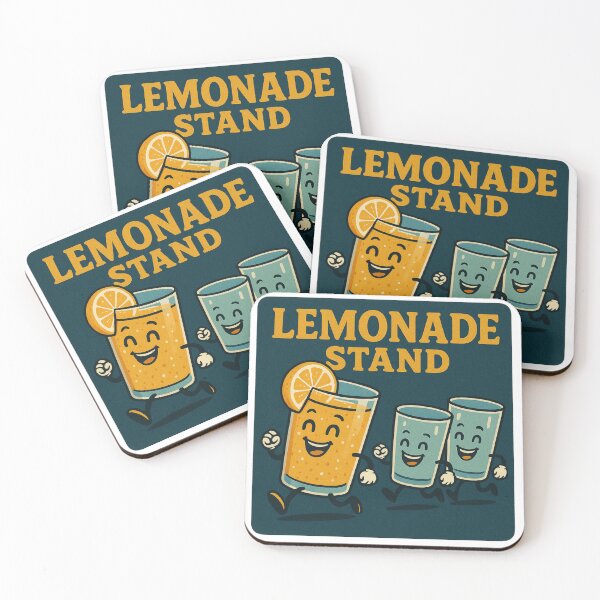 Aperçu de l'œuvre Joyeuse chasse à la limonade – Personnages rétro mignons en verre créée et vendue par CosmicSplendor.