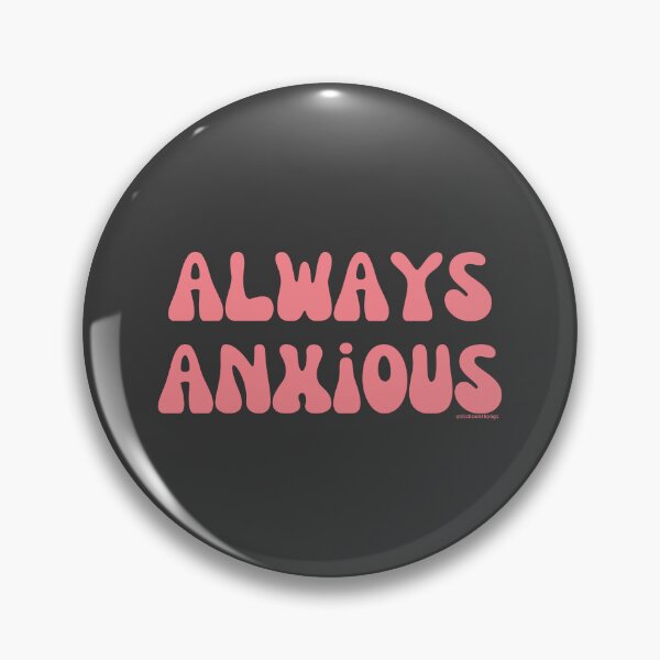Item preview, Always Anxious, v6b, light orange, peach | @lilsboobthangs designed and sold by lilsboobthangs.