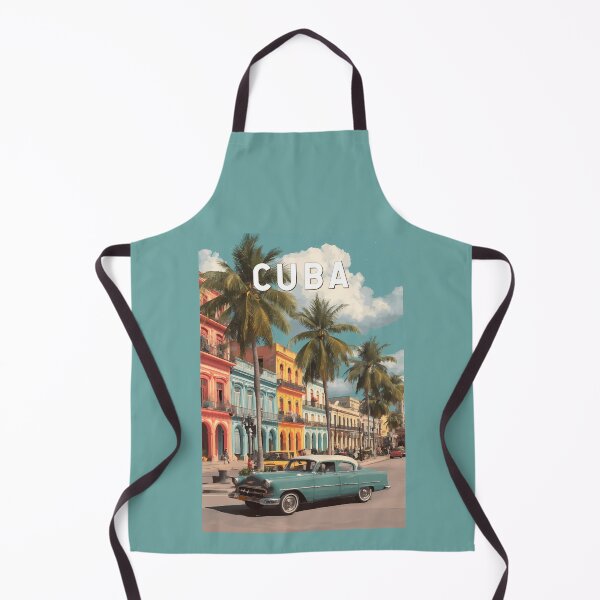 Item preview, Cuba Illustration Travel Art Vintage designed and sold by KrisSidDesigns.