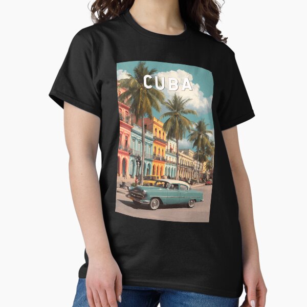 Artikel-Vorschau von Kuba Illustration Reisekunst Vintage, designt und verkauft von KrisSidDesigns.