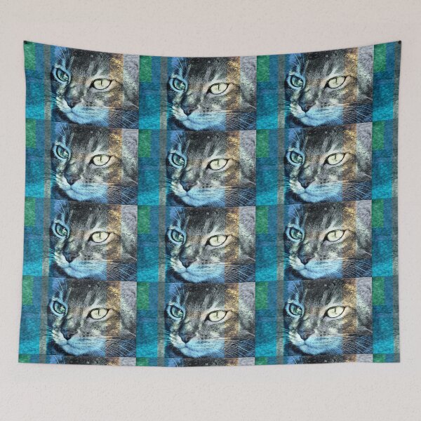 Item preview, Psychedelic cat designed and sold by Kacharava.