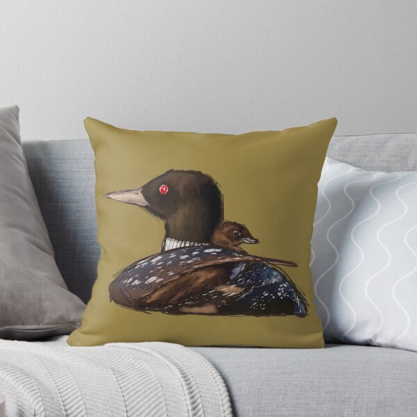 Item preview, Common Loon (and baby) designed and sold by unicornlasercat.