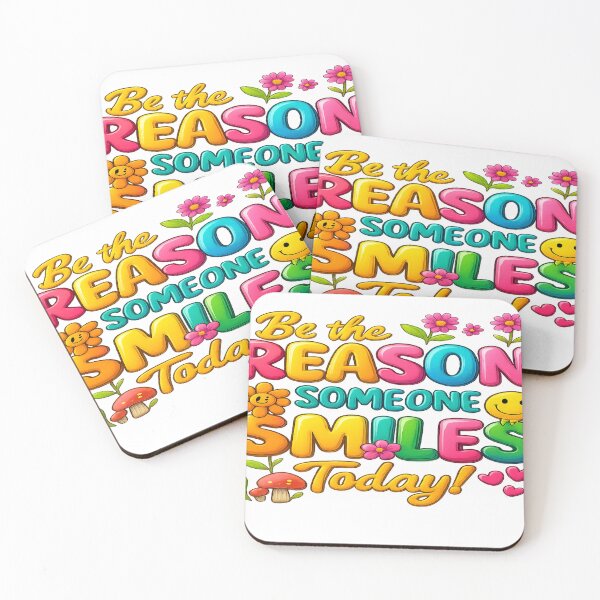 Item preview, Be the Reason Someone Smiles Today – Uplifting Handlettered Quote designed and sold by SoulPrints by Beata.