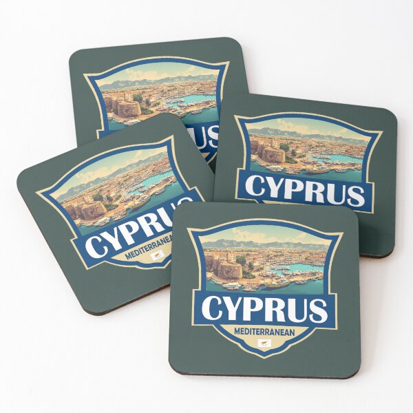 Item preview, Cyprus Illustration Retro Badge designed and sold by KrisSidDesigns.