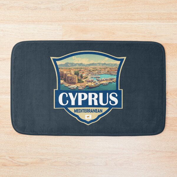 Item preview, Cyprus Illustration Retro Badge designed and sold by KrisSidDesigns.