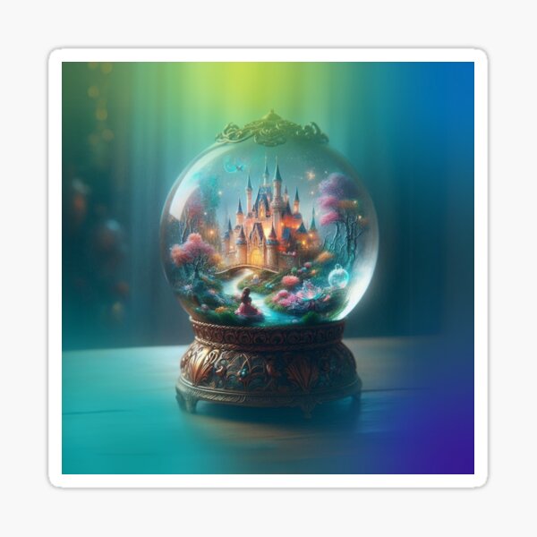 Item preview, Fairy Castle in a Glass Ball designed and sold by Agnes-Creative.