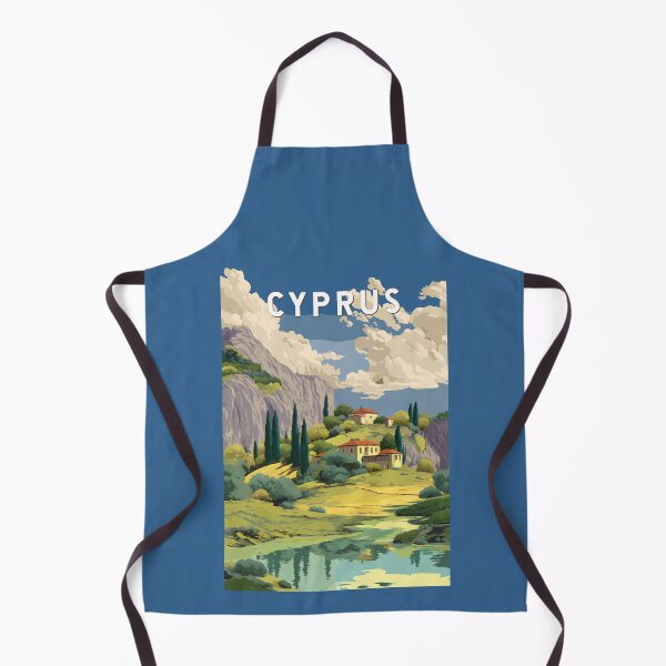 Item preview, Cyprus Illustration Travel Art Vintage designed and sold by KrisSidDesigns.