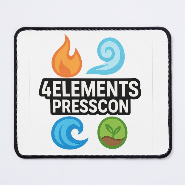 Item preview, 4ElementsPressCon Logo designed and sold by PastimeMastery.