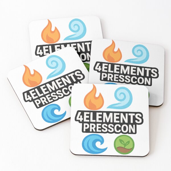 Item preview, 4ElementsPressCon Logo designed and sold by PastimeMastery.