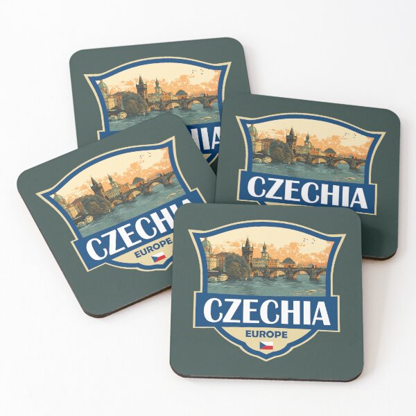 Item preview, Czech Republic Illustration Retro Badge designed and sold by KrisSidDesigns.