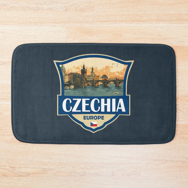 Item preview, Czech Republic Illustration Retro Badge designed and sold by KrisSidDesigns.