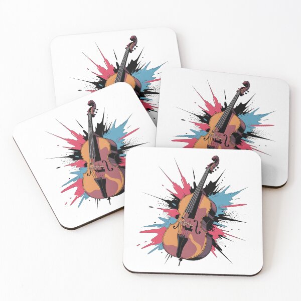 Item preview, Colorful Violin Splash Art – Abstract Music Design for Musicians and Art Lovers designed and sold by DrawHandArt.