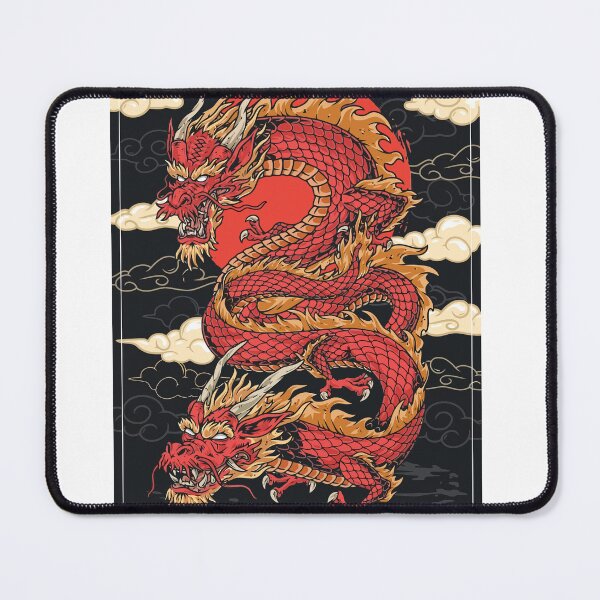 Item preview, double Chinese dragon designed and sold by GraphicStyleX.