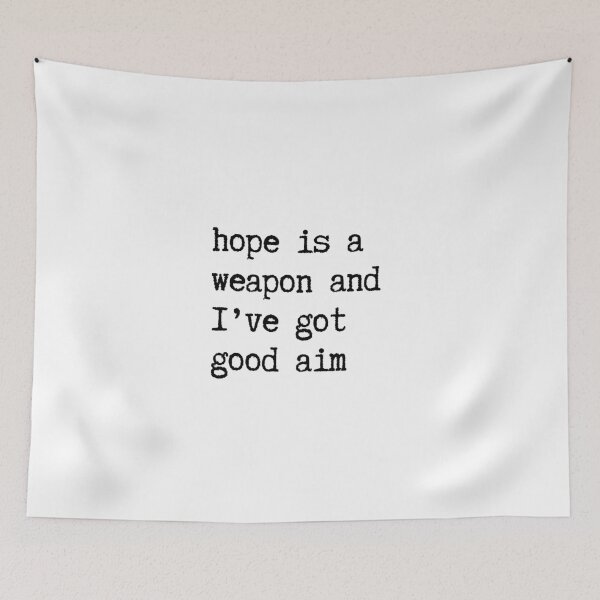Item preview, Armed With Hope | Vintage Typewriter Quote | Optimist Warrior Gift designed and sold by TextMuse.