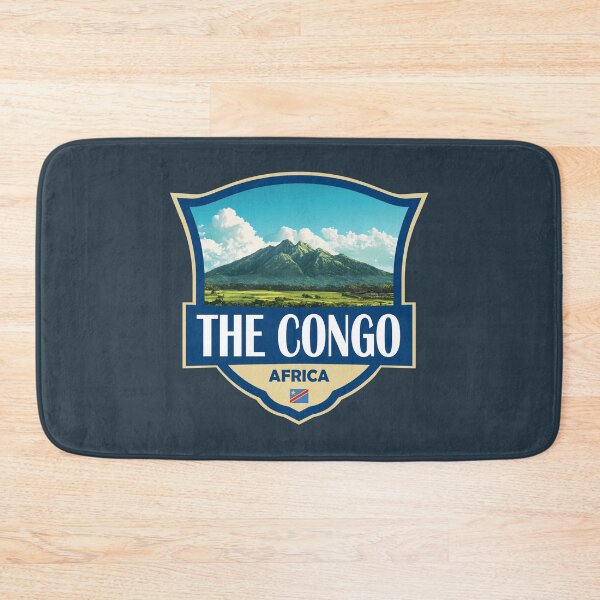 Item preview, Democratic Republic of the Congo Illustration Retro Badge designed and sold by KrisSidDesigns.