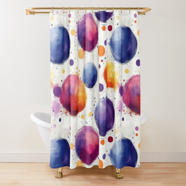 Item preview, Abstract Watercolor Circles – Blue, Pink & Purple Pattern designed and sold by SylvieVibes.