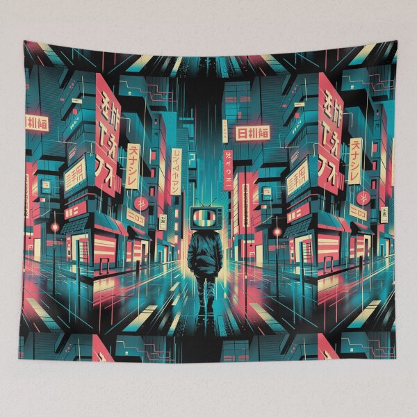 Item preview, Signal Lost in Neon Tokyo designed and sold by SignumShop.