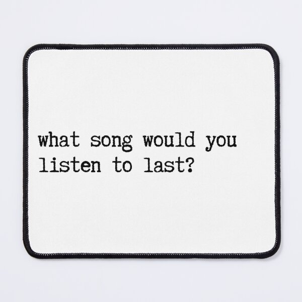 Item preview, Last Song Question | Vintage Typewriter Quote | Deep Connection Seeker designed and sold by TextMuse.