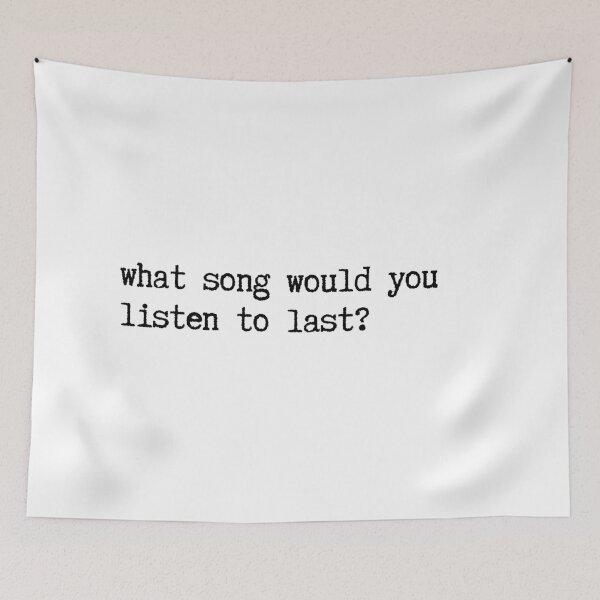 Item preview, Last Song Question | Vintage Typewriter Quote | Deep Connection Seeker designed and sold by TextMuse.
