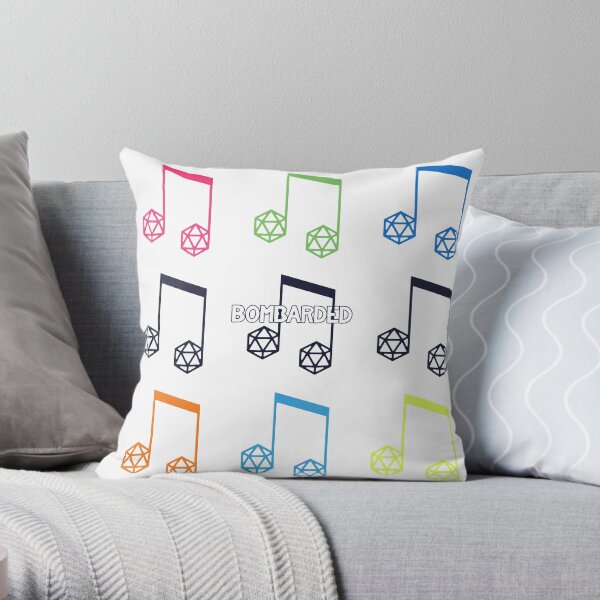 bomBARDed Color Logos Throw Pillow