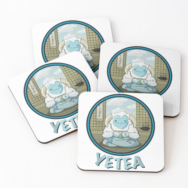 Item preview, Snowga Master Yeti Sticker - Cute Meditation Pun designed and sold by Gigglefactory.