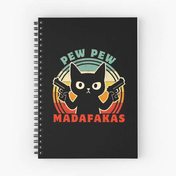 Item preview, Pew Pew Crazy Cat Madafakas - Retro  designed and sold by FarieArt.