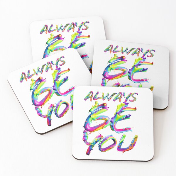 Item preview, Always Be You - Rainbow Fluid Art LGBTQ+ Design designed and sold by DesignAnother.