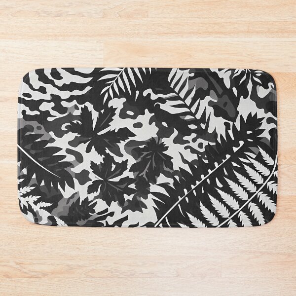 Item preview, Urban Jungle Camo - Monochrome Tropical Leaf Pattern for Minimalist Streetwear designed and sold by JohnnyVillas.