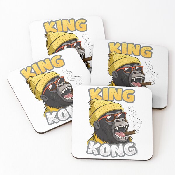 Item preview, Cool Gorilla King Smoking Cigar in Beanie Hat designed and sold by Anastasiia Lang.