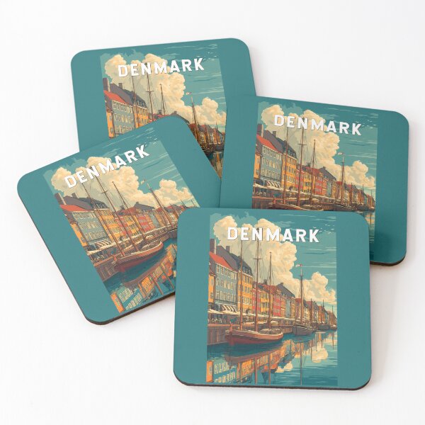 Item preview, Denmark Illustration Travel Art Vintage designed and sold by KrisSidDesigns.