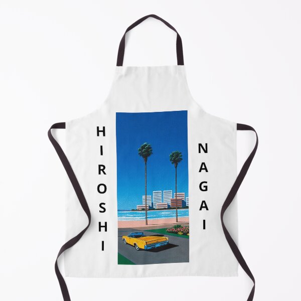 Item preview, Hiroshi Nagai Art Yellow Muscle Car Palm Tree Beach designed and sold by OVERSAI.